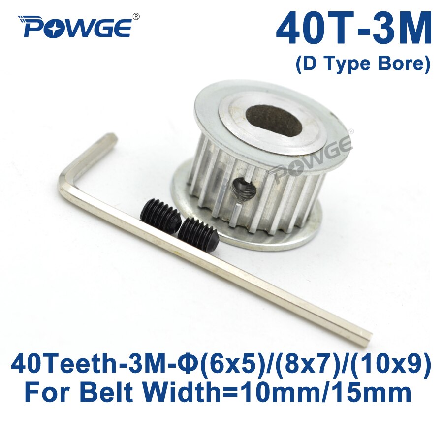 POWGE 40 Teeth HTD 3M  Ǯ D Ÿ  6x 5/8..